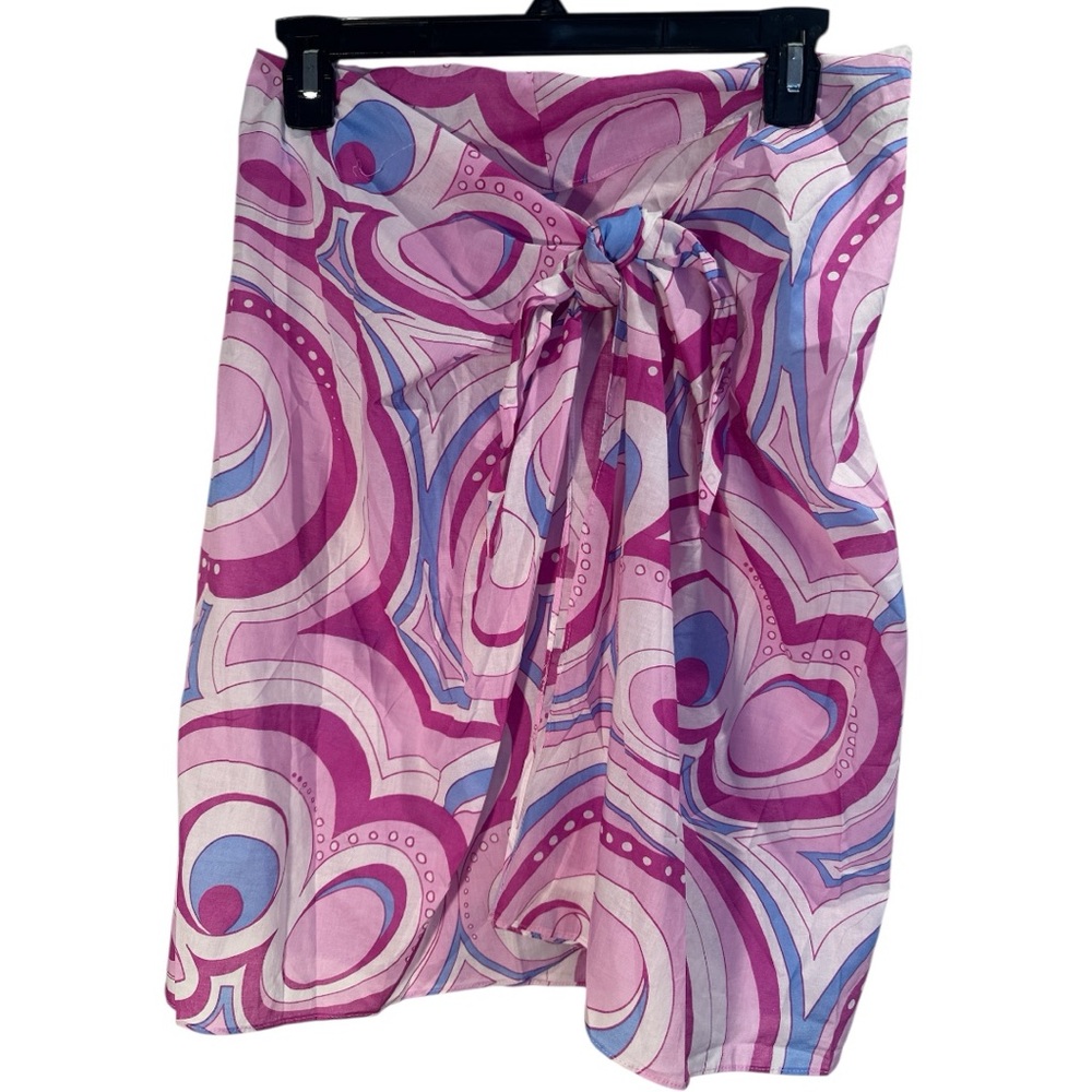 Aqua Swim Pink and Purple Patterned Fabric